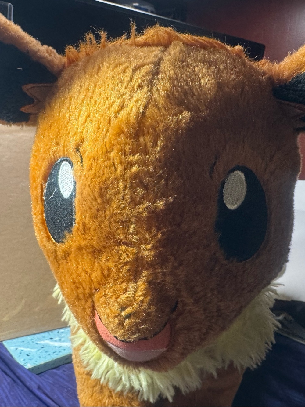 Eevee talking Plush Orange Dog Toy - Soft Fluffy Pet Plush